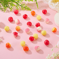 30Pcs 5 Colors TPR Fruit Peach Miniature Flowerpot Ornaments&nbsp;DIY-TA0014-33