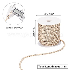 3-Ply Polyester Cord&nbsp;OCOR-WH0033-17A-WH