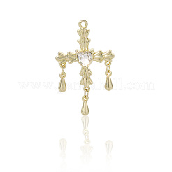 10Pcs Alloy Pendants with Rhinestone&nbsp;PALLOY-SC0016-44