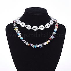 Adjustable Beaded Necklace Sets&nbsp;NJEW-JN02660