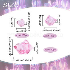 375Pcs 3 Style Transparent Acrylic Beads&nbsp;OACR-GA0001-04