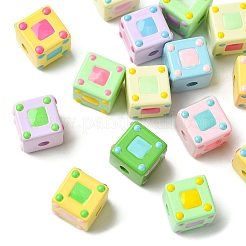 15Pcs Opaque Acrylic European Beads&nbsp;OACR-YW0003-82