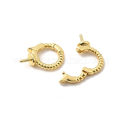 Brass Fold Over Clasps&nbsp;KK-I364-36G
