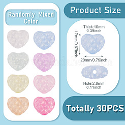 Luminous Transparent Acrylic Beads&nbsp;LACR-TA0001-07E