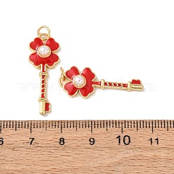 Brass Enamel Pendants&nbsp;KK-C143-5G