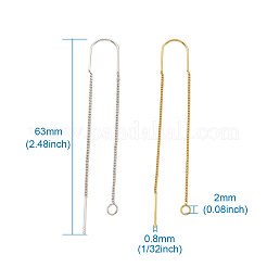 Brass Stud Earring Findings&nbsp;KK-CD0001-02