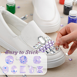 40Pcs 8 Styles K9 Glass Rhinestone Cabochons&nbsp;MRMJ-DC0001-02