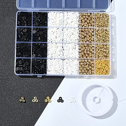 DIY Round/Flat Round Polymer Clay & CCB Plastic Beads Bracelets Making Kits&nbsp;DIY-FS0007-66