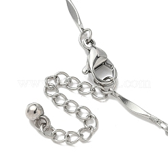 304 Stainless Steel Twisted Bar Chains Bracelet Making&nbsp;AJEW-JB01352