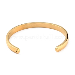 Ion Plating(IP) 304 Stainless Steel Cuff Bangles&nbsp;STAS-C023-03G