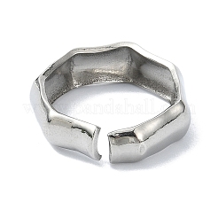 304 Stainless Steel Cuff Rings for Women&nbsp;RJEW-M019-32P