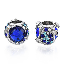 Rack Plating Alloy European Beads&nbsp;MPDL-N039-084