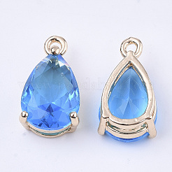 Transparent Glass Charms&nbsp;GLAA-T007-11B