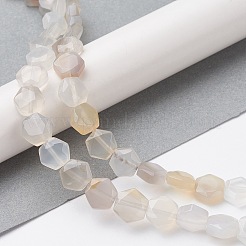 Natural White Agate Beads Strands&nbsp;G-K359-C07-01