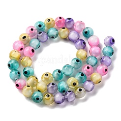 Handmade Evil Eye Lampwork Beads Strands&nbsp;LAMP-G164-09B