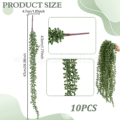 Plastic Artificial Leaf&nbsp;AJEW-WH0752-591