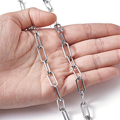 304 Stainless Steel Paperclip Chains&nbsp;YS-TAC0003-02P