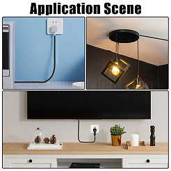 Self Adhesive Semicircular Hard PVC Cable Cover&nbsp;AJEW-WH0886-24B