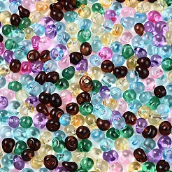 3/0 Baking Paint Glass Fringe Seed Beads&nbsp;SEED-A034-04K
