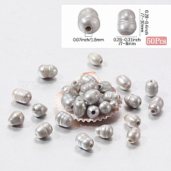 50Pcs Large Hole Pearl Beads&nbsp;PEAR-LT0001-09B