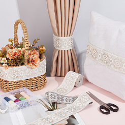 5M Vintage Jacquard Polyester Ribbon&nbsp;OCOR-CY0004-44B