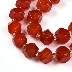 Natural Carnelian(Dyed & Heated) Beads Strands&nbsp;G-T140-09B