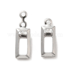 Non-Tarnish 316 Stainless Steel Pendant Cabochon Settings&nbsp;X-STAS-C077-03P