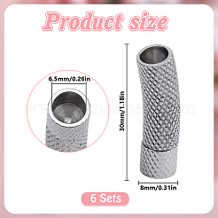 6Pcs 304 Stainless Steel Bayonet Clasps&nbsp;STAS-DR0001-18P