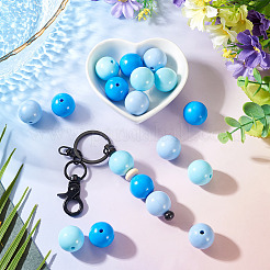 15Pcs 3 Colors Opaque Acrylic Beads&nbsp;MACR-TADJ0001-11
