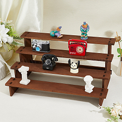 4-Tier Wood Organizer Display Riser Rack&nbsp;ODIS-WH0329-97