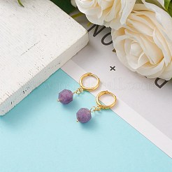 Brass Huggie Hoop Earrings&nbsp;EJEW-JE05788