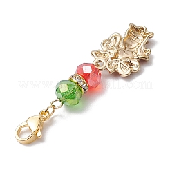 10Pcs Christmas Alloy Enamel Pendant Decorations&nbsp;HJEW-JM02534