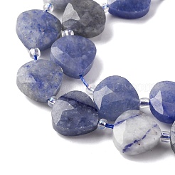 Natural Blue Aventurine(Dyed & Heated) Beads Strands&nbsp;G-P570-E08-02
