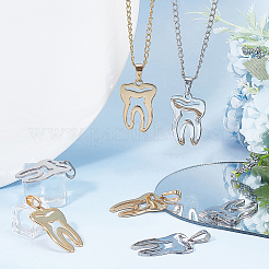 12Pcs 2 Color 201 Stainless Steel Pendants&nbsp;FIND-DC0001-59