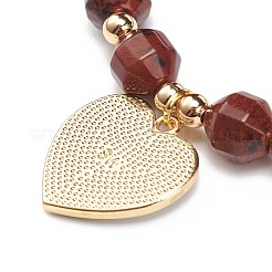 Natural Brecciated Jasper Stretch Bracelet&nbsp;BJEW-JB08525-02