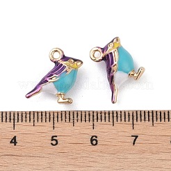Alloy Enamel Pendants&nbsp;X-ENAM-R149-08B-G