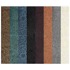 8 Sheets 8 Colors PVC Leather Fabric&nbsp;DIY-PH0035-61