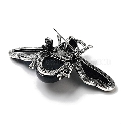 Tibetan Style Alloy Insect Brooches&nbsp;JEWB-A021-03AS-09