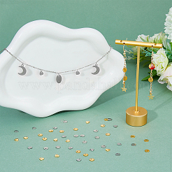 120Pcs 2 Styles 2 Colors 201 Stainless Steel Stamping Blank Tag Pendants&nbsp;STAS-DC0015-77