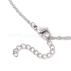 3Pcs 3 Sizes 304 Stainless Steel Macrame Pouch Empty Stone Holder Necklace Making&nbsp;NJEW-JN05239