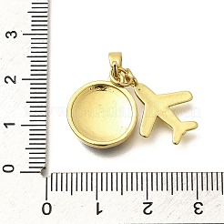Brass Enamel Pendants&nbsp;KK-M309-05G