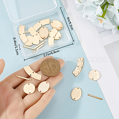24Pcs 4 Styles Brass Connector Charms&nbsp;KK-CN0001-99
