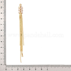 Brass Micro Pave Clear Cubic Zirconia Big Pendants&nbsp;KK-G510-01G