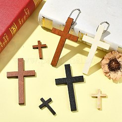 30Pcs 6 Styles Wood Pendants&nbsp;WOOD-CJ0002-58