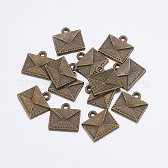 Tibetan Style Alloy Mail Charms&nbsp;LS-EA10712Y-AB