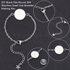 12Pcs 3 Styles 304 Stainless Steel Cable Chain Bracelet Making&nbsp;STAS-SP0002-11