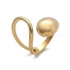 304 Stainless Steel Cuff Rings for Women&nbsp;RJEW-A063-01A-G