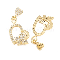 Brass Micro Pave Cubic Zirconia Pendants&nbsp;LS-KK-I475-05G-06