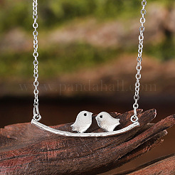 Alloy Couple Birds Pendant Necklaces for Women&nbsp;FS-WG2DA5D-01