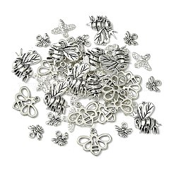 40Pcs 4 Styles Tibetan Style Alloy Pendants&nbsp;TIBEP-FS0001-16